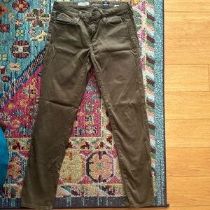 Adriano Goldschmied green slim straight leg in size 26.